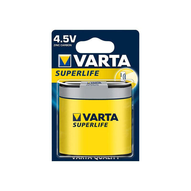 Pack de 1 piles Varta Superlife 4.5V Block 3R12