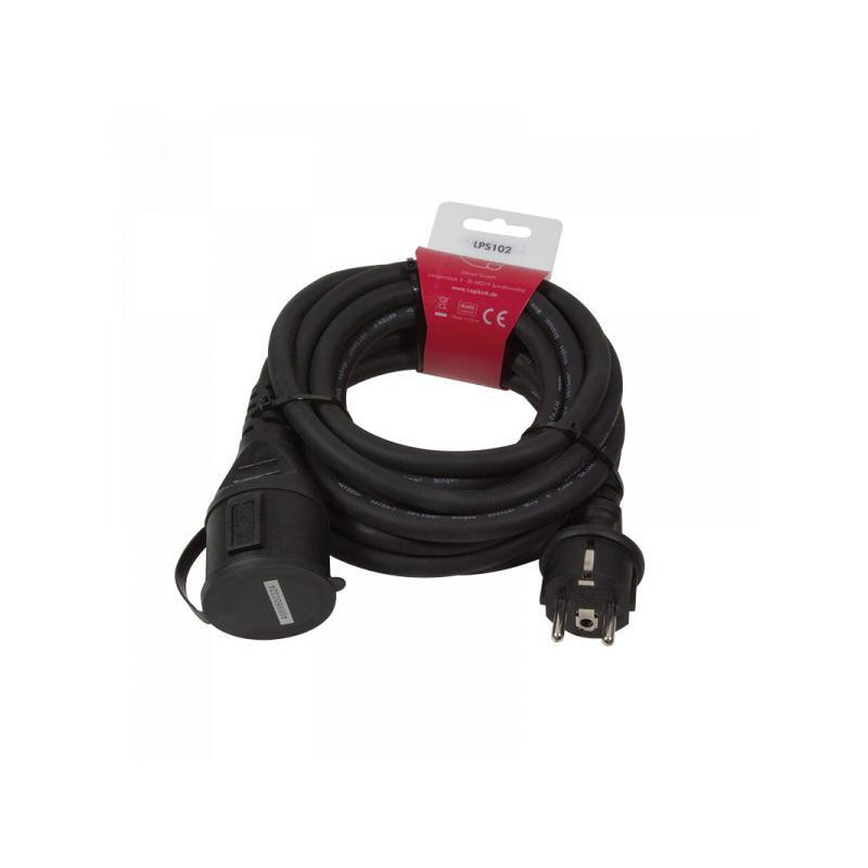 Rallonge de câble d\'alimentation extérieure Logilink (LPS102) Rallonge de câble d\'alimentation extérieure Logilink (LPS102)