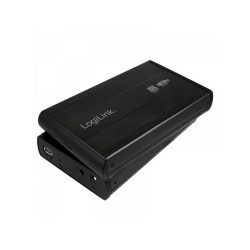 Boitier Logilink pour disque dur de 3.5. S-ATA. USB 3.0. Alu. Noir (UA0107