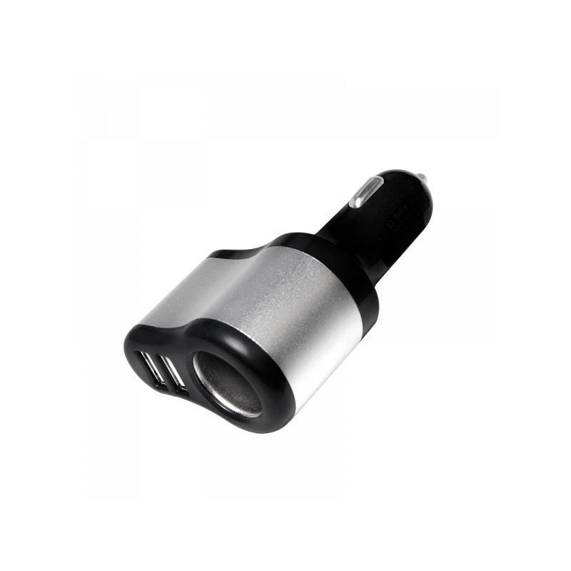 Adaptateur USB pour voiture Logilink. 2x ports USB + 1x allume-cigare. 150W Adaptateur USB pour voiture Logilink. 2x ports USB + 1x allume-cigare. 150W