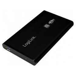 Boitier Logilink pour disque dur de 2.5. S-ATA USB 3.0. Alu. Noir (UA0106)