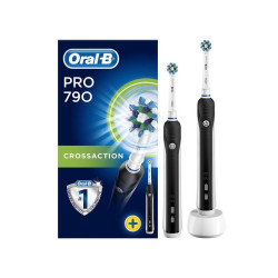 Oral-B Brosse à dents électrique avec 2ème manche Pro 790 Cross Action Noir