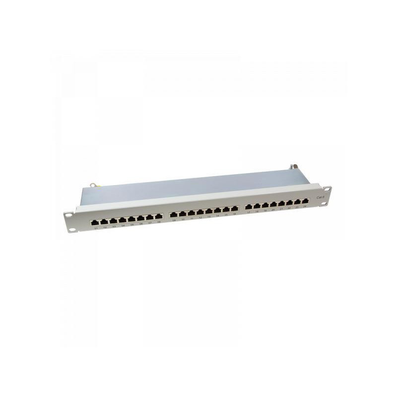 Panneau encastrable Logilink 19 Kat.6 STP 24 Ports. gris (NP0040A)