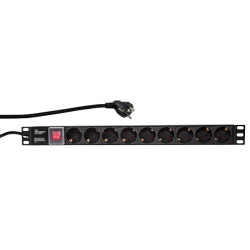 Multiprise 9 prises avec interrupteur marche/arrêt Logilink 19 (PDU9C02)