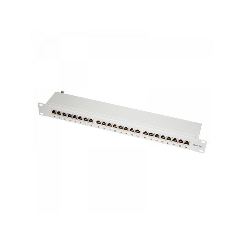 Bloc d\'alimentation Logilink 19-mounting Cat.6A STP 24 ports gris (NP0060)