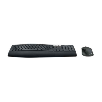Logitech Clavier allemand QWERTZ Sans fil + Bluetooth MK850 RF Noir