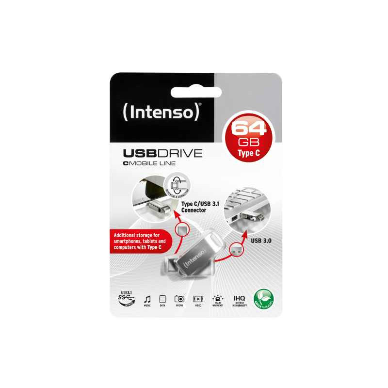 Intenso USB Flash Drive cMobile Line 64 Go (3536490) - 3.2 USB-A + USB-C