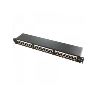 Panneau encastrable Logilink 19 Cat.6A STP 24 ports (NP0061) Noir