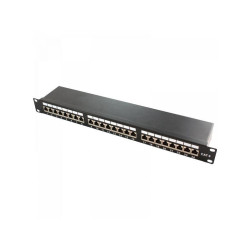 Panneau encastrable Logilink 19 Cat.6A STP 24 ports (NP0061) Noir