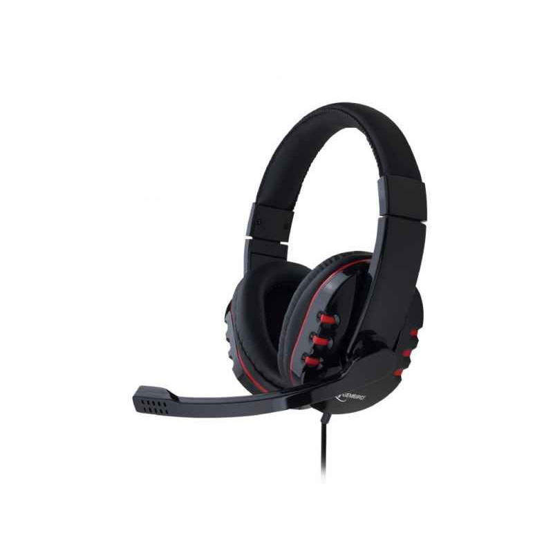 Gembird Casque de jeu avec contrôle du volume. noir brillant - GHS-402 (Noir)