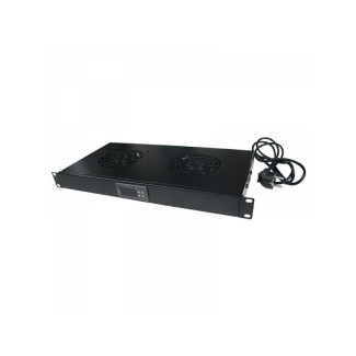 Panneau de ventilation Logilink 19 avec 2 ventilateurs FAU02FB (Noir)