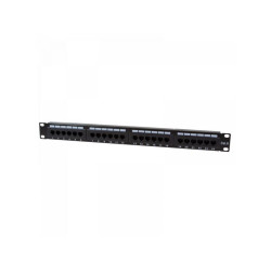Panneau de brassage Logilink 19 CAT6 24 ports non blindé NP0004 (Noir)
