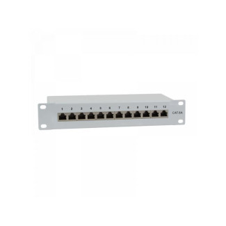 Panneau de brassage Logilink 10 Cat.6A STP 12 ports NP0052 (Gris)
