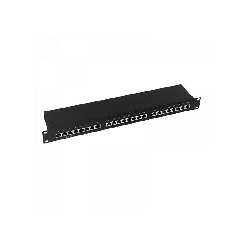Panneau de brassage Logilink 19 Cat.6 STP 24 ports EconLine NP0055 (Noir)