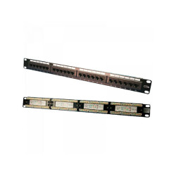 Panneau de brassage Logilink 19 CAT5e 24 ports non blindé NP0027 (Noir)
