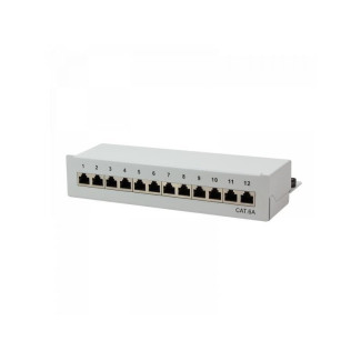 Panneau de brassage Logilink Cat.6A STP 12 ports NP0019 (Gris)