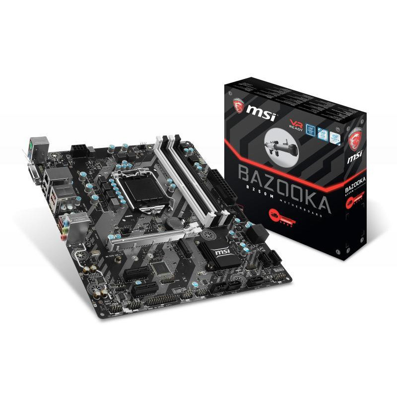 Carte mère MSI B250M BAZOOKA Intel B250 LGA 1151 (Socket H4) microATX 7A70-001R Carte mère MSI B250M BAZOOKA Intel B250 LGA 1151 (Socket H4) microATX 7A70-001R