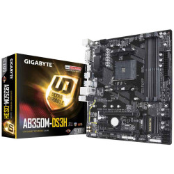 Carte mère Gigabyte AMD X370 Socket AM4 microATX GA-AB350M-DS3H