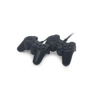 Gembird Double manette de jeu USB double vibration. Noir - JPD-UDV2-01