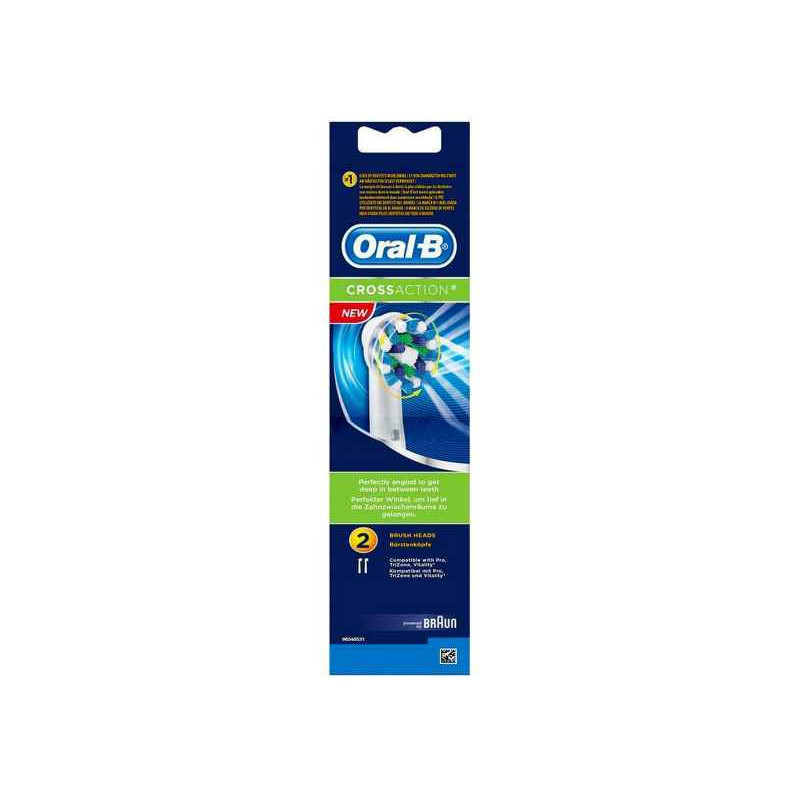 Oral-B Pack de 2 brossettes CrossAction EB50-2