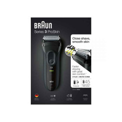 Braun Series 3 ProSkin 3020s Rasoir Électrique Homme Barbe. Noir - Rasoir Électrique Rechargeable