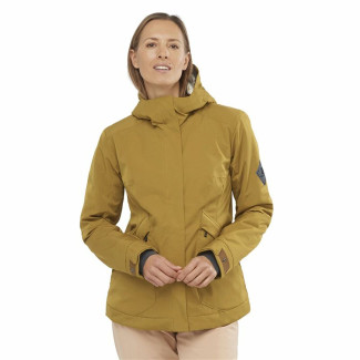 Chaqueta de Esquí Salomon Snow Rebel Mujer Dorado