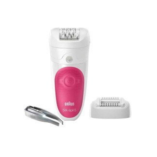 Braun Epilateur Silk épil 5-531 technologie Wet&Dry blanc et rose