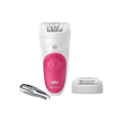 Braun Epilateur Silk épil 5-531 technologie Wet&Dry blanc et rose