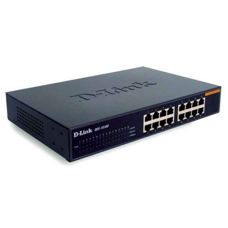 D-Link DES 1016D - Switch - 0.1 Gbps - USB Rack Module DES-1016D/E D-Link DES 1016D - Switch - 0.1 Gbps - USB Rack Module DES-1016D/E