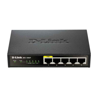 D-Link non géré L2 Fast Connexion Ethernet Noir commutateur réseau DES-1005P/E