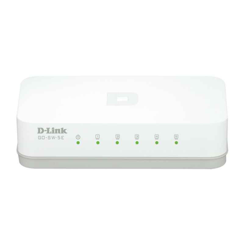 D-Link non géré Fast Ethernet (10/100) Blanc commutateur réseau GO-SW-5E/E