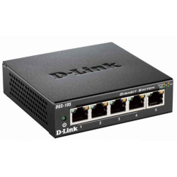 D-Link Noir - Switch - Copper Wire 1 Gbps - External DGS-105/E