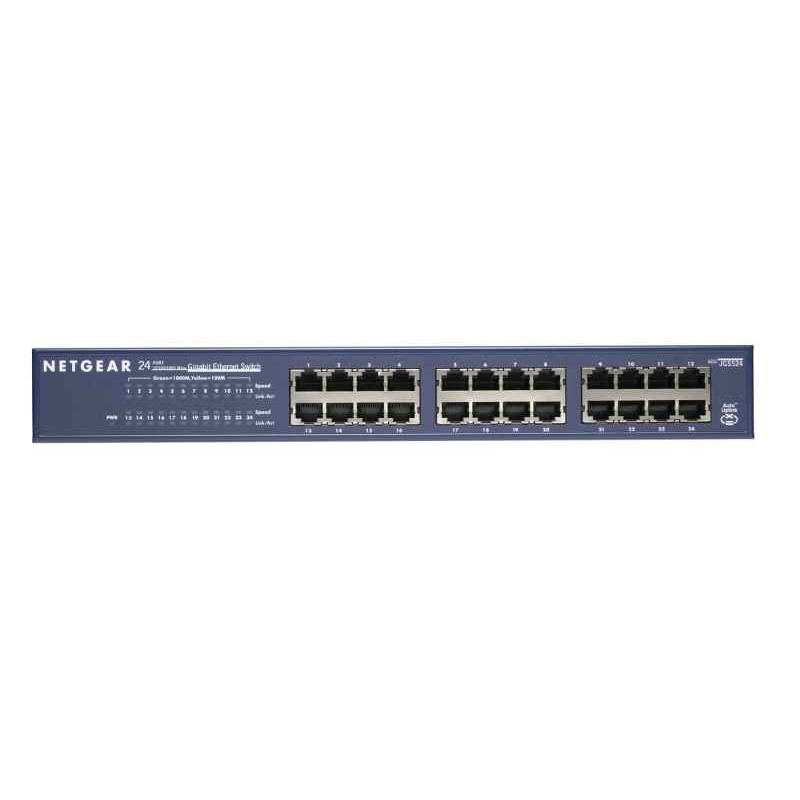 Netgear 24-port Gigabit Rack Mountable Network Switch Commutateur de réseau non géré Bleu JGS524-200 Netgear 24-port Gigabit Rack Mountable Network Switch Commutateur de réseau non géré Bleu JGS524-200