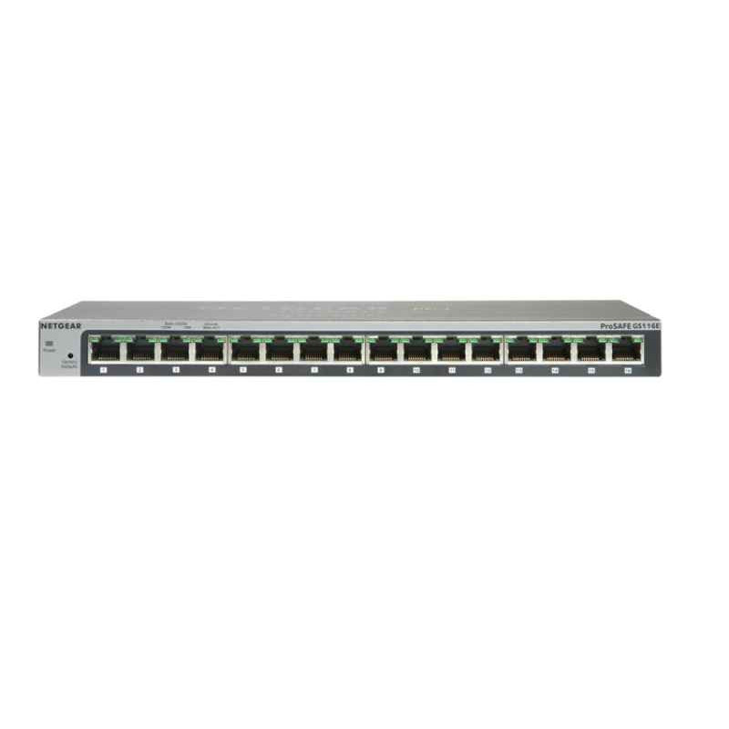 Commutateur de réseau non géré Netgear ProSafe 16 Port Gigabit Desktop Switch - Copper Wire 1 Gbps - Commutateur de réseau non géré Netgear ProSafe 16 Port Gigabit Desktop Switch - Copper Wire 1 Gbps -