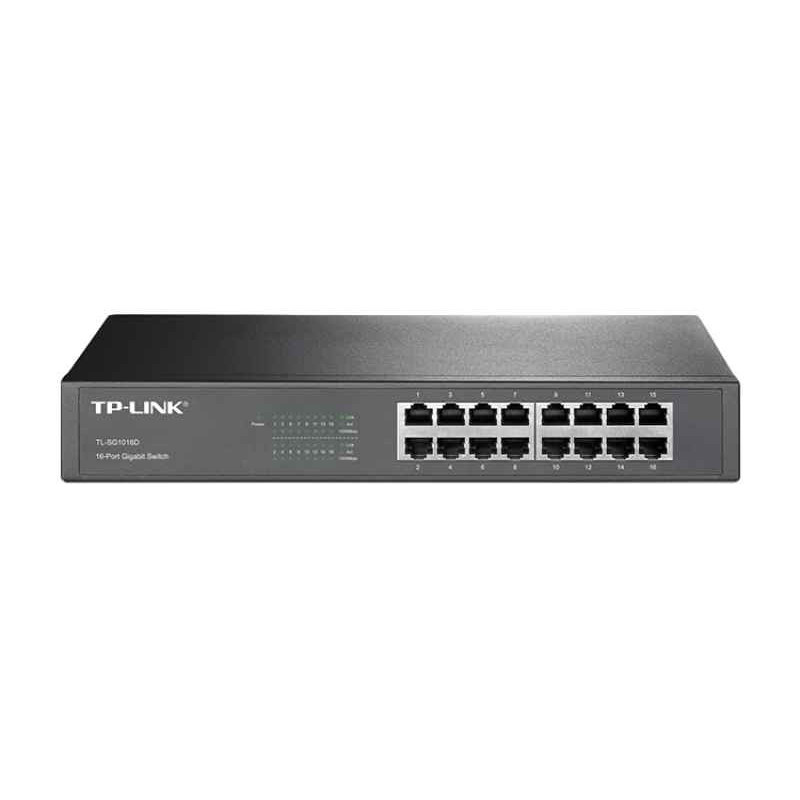 Commutateur de réseau non géré TP-LINK 16-Port Gigabit TL-SG1016D Commutateur de réseau non géré TP-LINK 16-Port Gigabit TL-SG1016D
