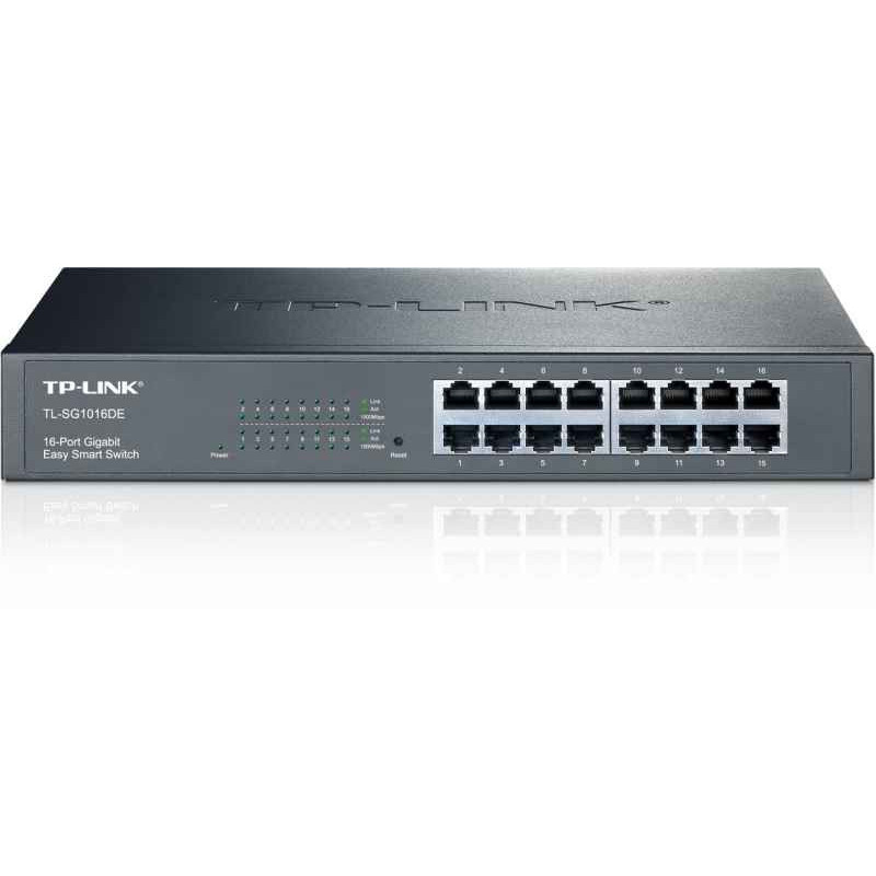 Commutateur de réseau géré TP-LINK L2 Gigabit Ethernet (10/100/1000) TL-SG10 (Noir)