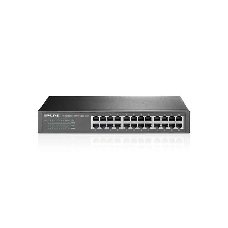 TP-LINK 24-Port Gigabit Desktop/Rackmount Switch Gigabit TL-SG1024D TP-LINK 24-Port Gigabit Desktop/Rackmount Switch Gigabit TL-SG1024D