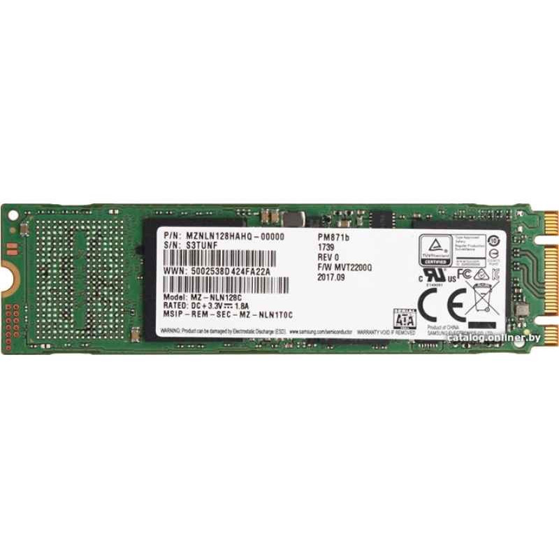SSD interne Samsung PM871b MZNLN128HAHQ SSD interne Samsung PM871b MZNLN128HAHQ