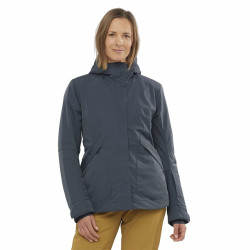 Chaqueta de Esquí Salomon Snow Rebel Mujer Gris