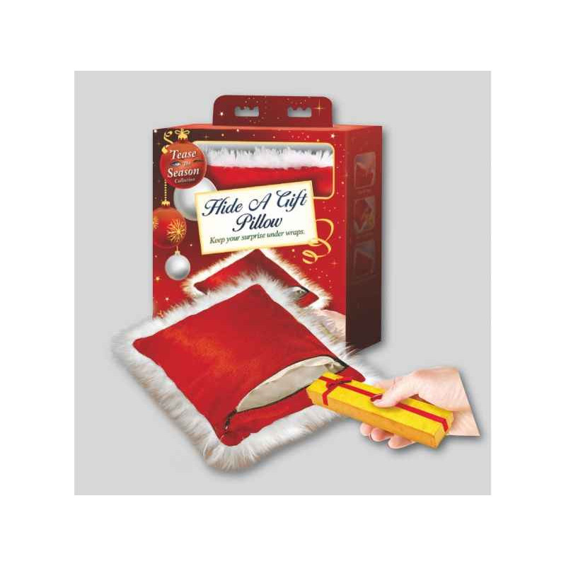 TEASE THE SEASON HIDE A GIFT PILLOW. KISSEN M. TASCHE. ROT/WEIß TEASE THE SEASON HIDE A GIFT PILLOW. KISSEN M. TASCHE. ROT/WEIß