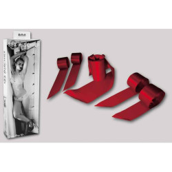 SEX & MISCHIEF DOOR PLAY KIT. TÜRFESSELSET. ROT