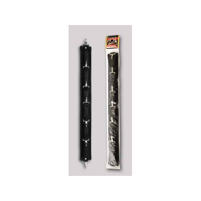 LEATHER SPREADER BAR. SPREITZER MIT CLIPHAKEN. 60CM