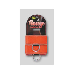 ROUGE CRUELTY-FREE LINE WRISTBANDS. HANDFESSELN. ROT