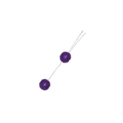 VIBRATONE SOFT BALLS. LIEBESKUGELN MIT NOPPEN & GEWICHT. LILA