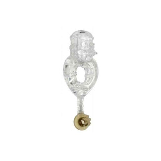 LOVECL. TOGETHER FOREVER LOVE RING M. STEEL BALL&VIBRO. CLEAR