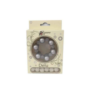 SUNSHINE D. 6SHOOTER COCK RING. 6VIBRO BULLETS. SILICONE. ARGENT