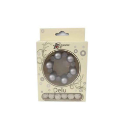 SUNSHINE D. 6SHOOTER COCK RING. 6VIBRO BULLETS. SILICONE. ARGENT
