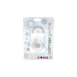 CLIMAX GEMS QUARTZ RING. VIBRO. MIT 4 MINI MAGNETEN. TPR. CLEAR