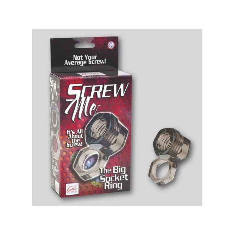 SCREW ME THE BIG SOCKET RING. SMOKE. 4. 5CM X 8. 3CM X 3. 8CM SCREW ME THE BIG SOCKET RING. SMOKE. 4. 5CM X 8. 3CM X 3. 8CM