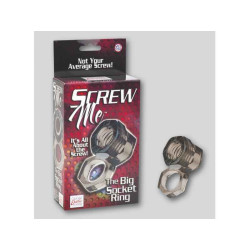 SCREW ME THE BIG SOCKET RING. SMOKE. 4. 5CM X 8. 3CM X 3. 8CM